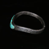 Mexican Silver Vintage ATI Hallmark Turquoise Cuff Bracelet