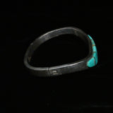 Mexican Silver Vintage ATI Hallmark Turquoise Cuff Bracelet