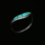 Mexican Silver Vintage ATI Hallmark Turquoise Cuff Bracelet