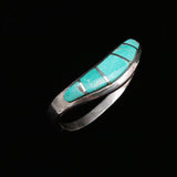 Mexican Silver Vintage ATI Hallmark Turquoise Cuff Bracelet