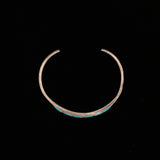 Vintage Sterling Silver Navajo Turquoise Cuff Bracelet