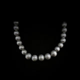 Mexican Taxco Silver Graduated Bead Ball Necklace